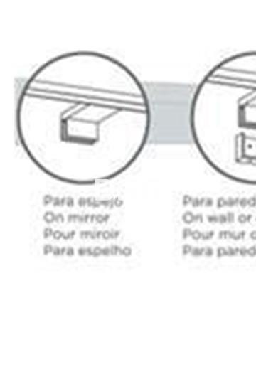 Aplique DSG10 Cromo 30cm - Imagen 1