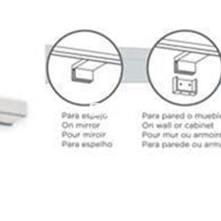 Aplique DSG10 Cromo 60cm - Imagen 1