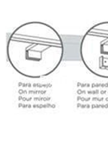 Aplique DSG10 Cromo 60cm - Imagen 1