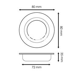 Aro basculante redondo Arum - Imagen 2