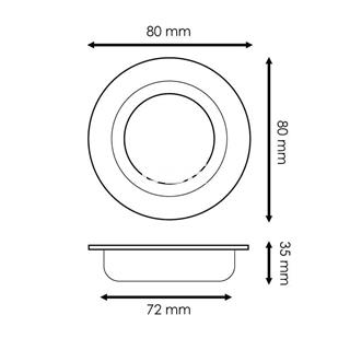 Aro basculante redondo Arum - Imagen 2