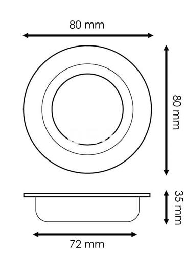 Aro basculante redondo Arum - Imagen 2