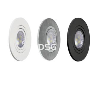 Aro Redondo GU10 Extra Grande 110mm Cromado - Imagen 2