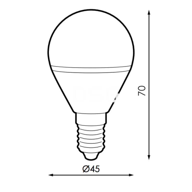 Bombilla LED E14 G45 7W - Imagen 2