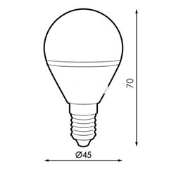 Bombilla LED E14 G45 7W - Imagen 2