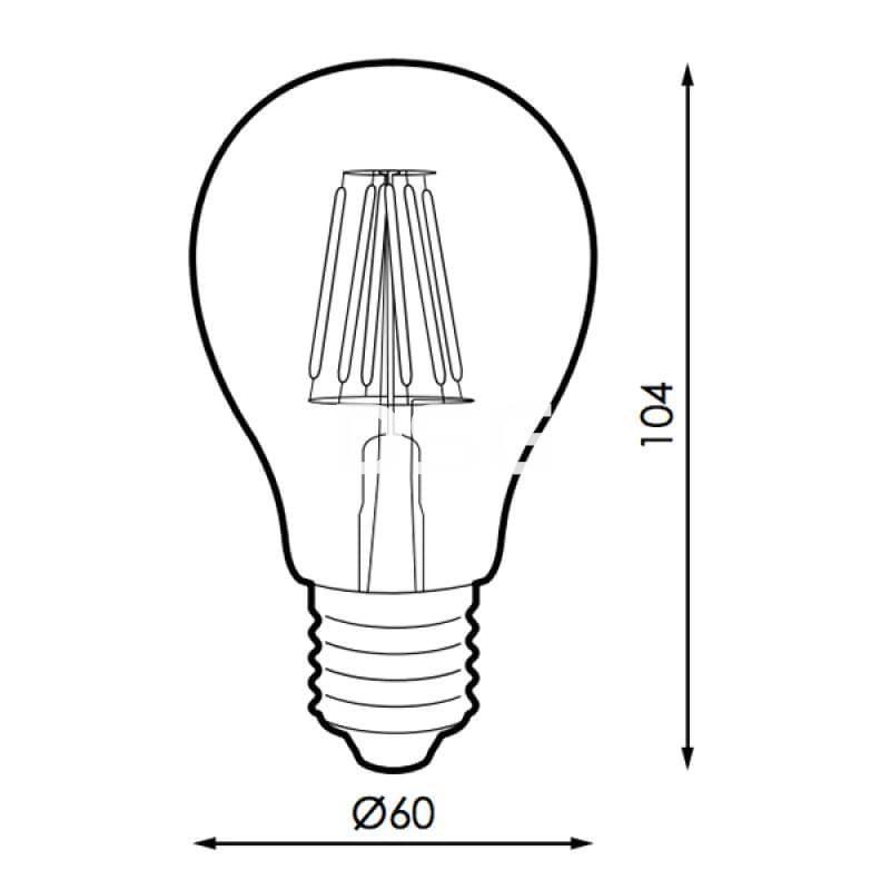 Bombilla LED FILAMENTO E27 A60 4W - Imagen 2