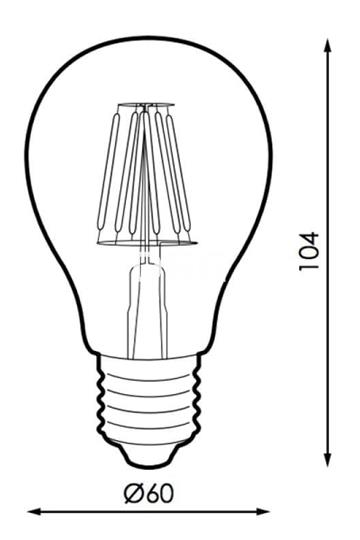 Bombilla LED FILAMENTO E27 A60 4W - Imagen 2