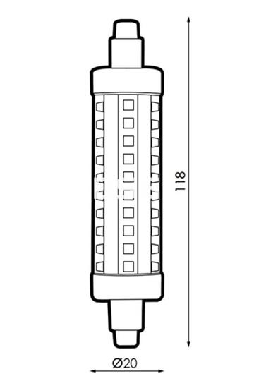 Bombilla LED R7S 10W - Imagen 2