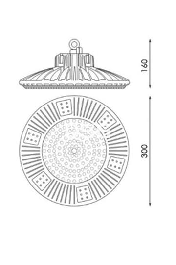 Campana LED 100W 6000K - Imagen 2