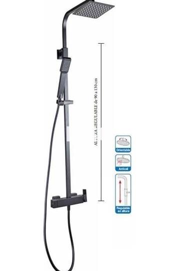 Columna Ducha Nilo Black - Imagen 1