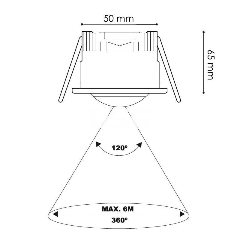 Detector de movimiento PIR 360º - Imagen 5