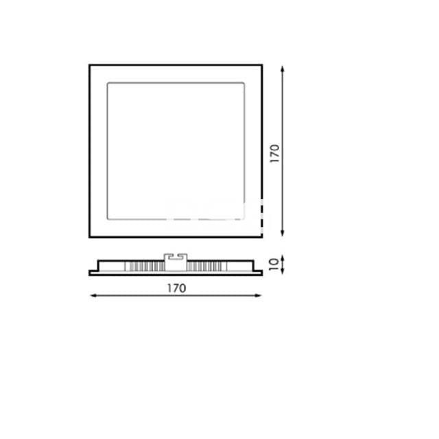 Downlight Cuadrado Niquel 12W CCT - Imagen 2