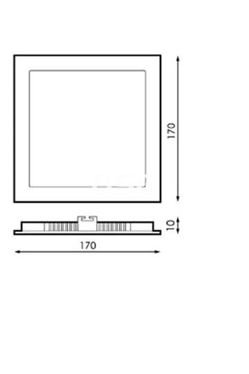 Downlight Cuadrado Niquel 12W CCT - Imagen 2