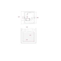 Downlight Cuadrado Slim Bronce 18W - Imagen 2