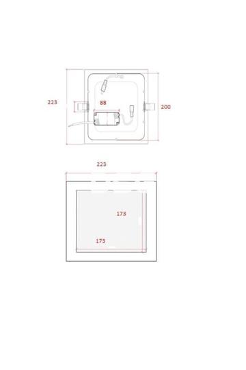 Downlight Cuadrado Slim Bronce 18W - Imagen 2