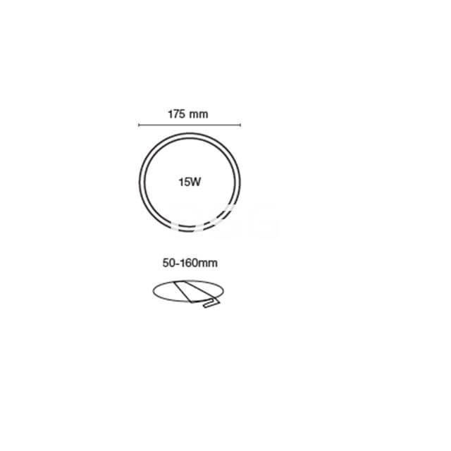 Downlight Lore Redondo Blanco 15W 4000K - Imagen 2