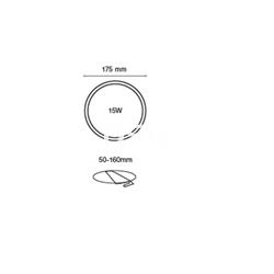 Downlight Lore Redondo Blanco 15W 6000K - Imagen 2