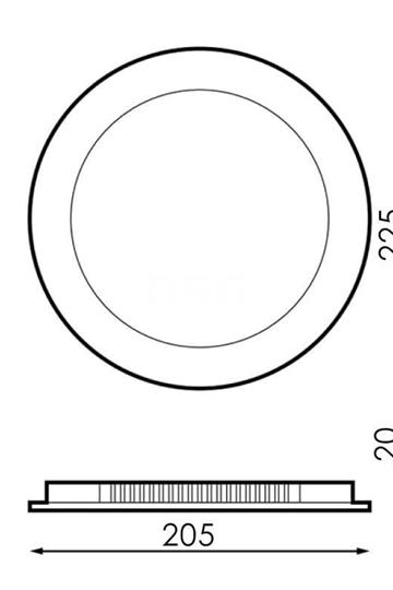 Downlight redondo Níquel 20W - Imagen 2
