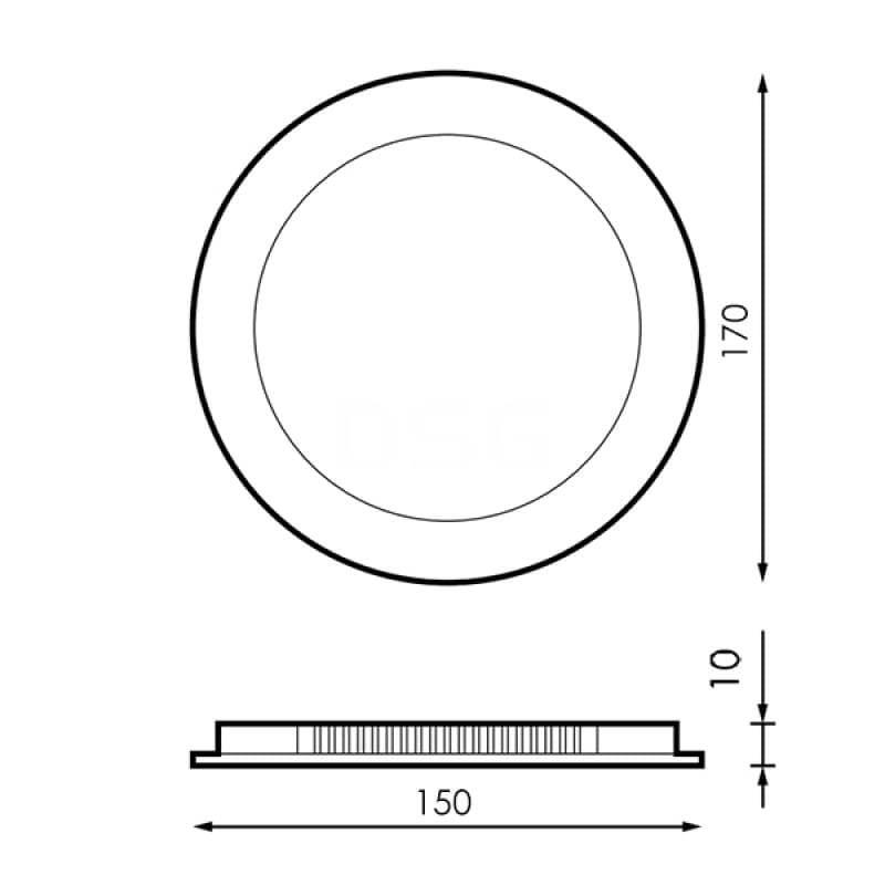 Downlight redondo Slim Blanco 12W - Imagen 4