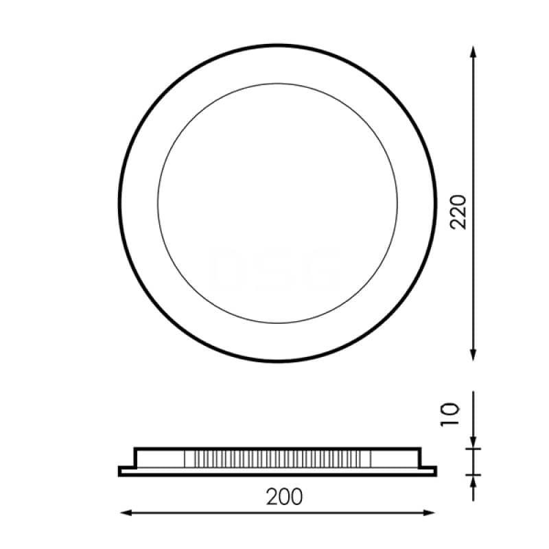 Downlight redondo Slim Blanco 20W - Imagen 5