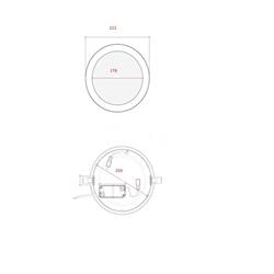 Downlight redondo Slim Bronce 18W - Imagen 2