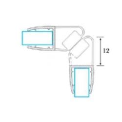 Goma Imán Vértice 90º Negra 2200mm 6mm - Imagen 2