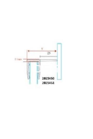 Goma Junta Ala Perpendicular 2200mm 10mm - Imagen 2