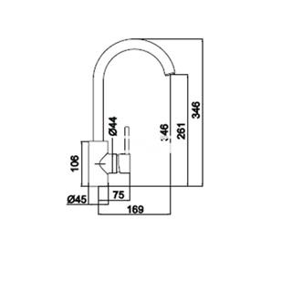 Grifo Monomando Fregadero Clara Oro - Imagen 2