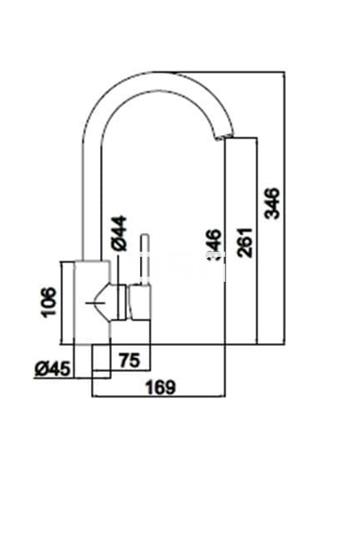 Grifo Monomando Fregadero Clara Oro - Imagen 2