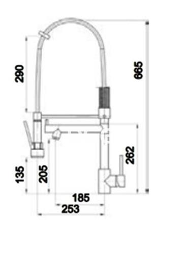 Grifo Monomando Fregadero Saturno - Imagen 2