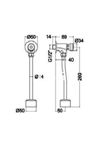 Grifo Urinario Temporizado - Imagen 2