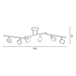 Lampara de Techo Rigel 36W - Imagen 2