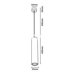 Lámpara Techo GU10 PIPO BLANCA - Imagen 2