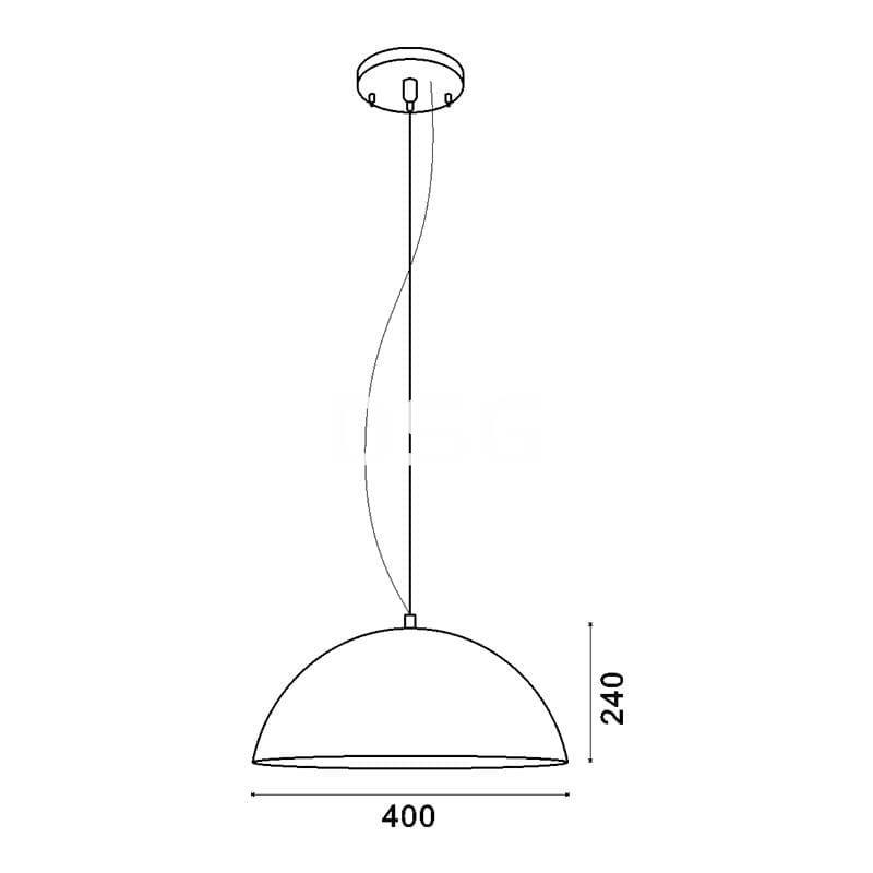 LAMPARA TECHO VINTAGE OVAL - Imagen 3