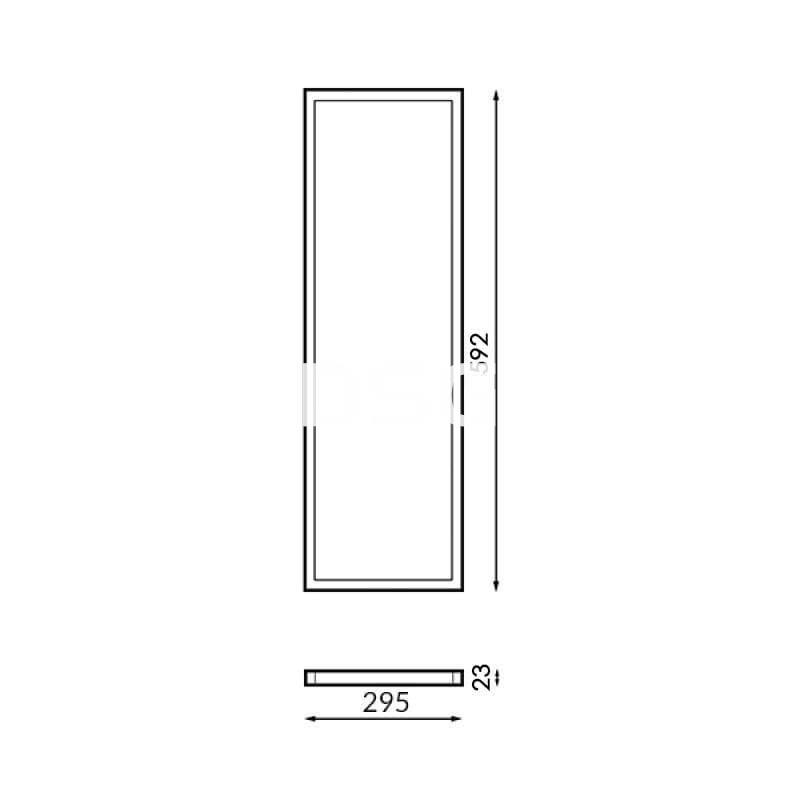 Panel Rectangular Blanco 24W - Imagen 2