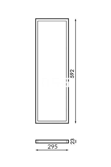 Panel Rectangular Blanco 24W - Imagen 2