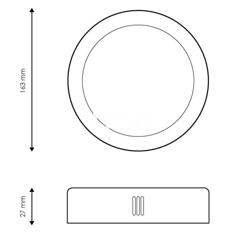 Plafón Circular Blanco 12W - Imagen 2