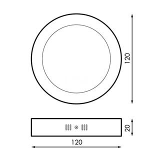 Plafón Circular Niquel 6W - Imagen 2