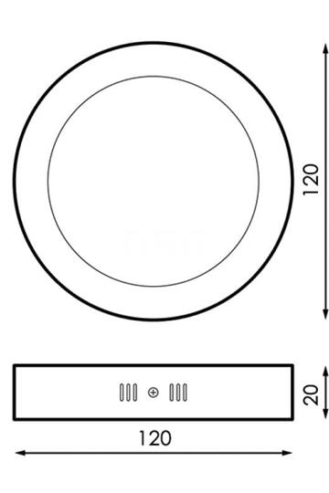 Plafón Circular Niquel 6W - Imagen 2