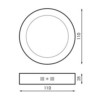 Plafón Redondo Blanco 6W - Imagen 2