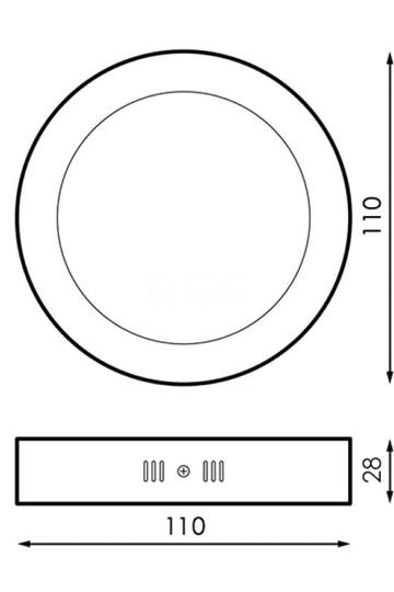 Plafón Redondo Blanco 6W - Imagen 2