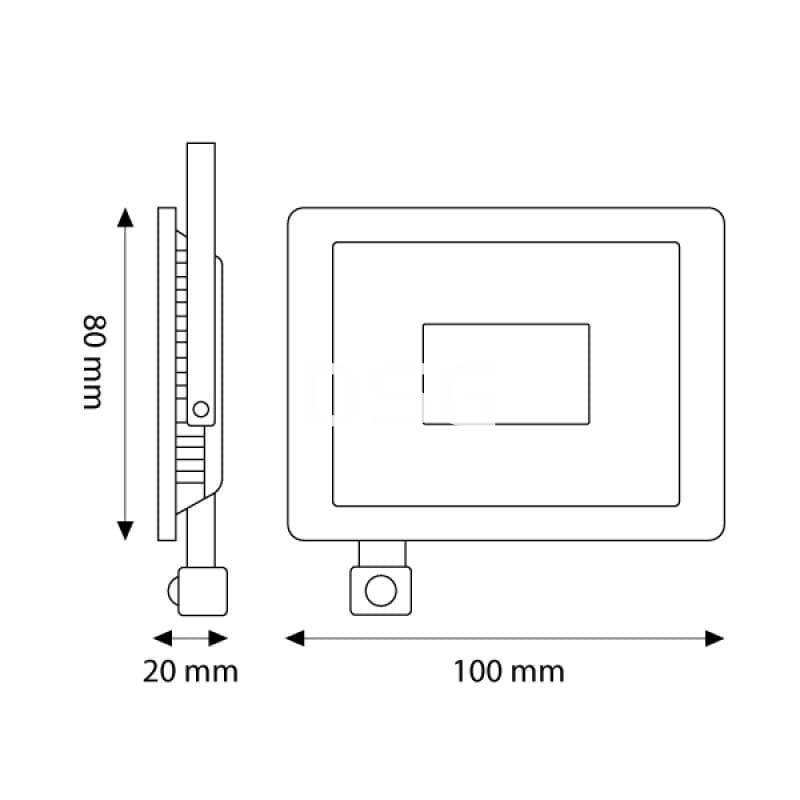 Proyector Led SMD 10W C/Sensor - Imagen 3