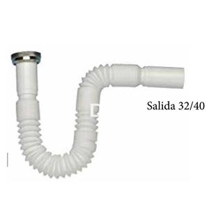 Sifón extensible Blanco - Imagen 1