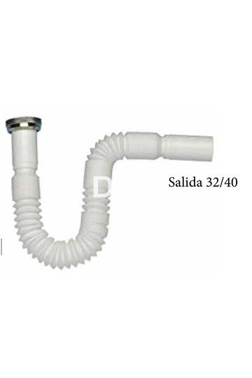 Sifón extensible Blanco - Imagen 1