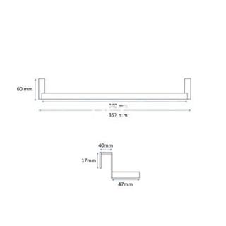 Toallero Doble Casco Cromado - Imagen 2